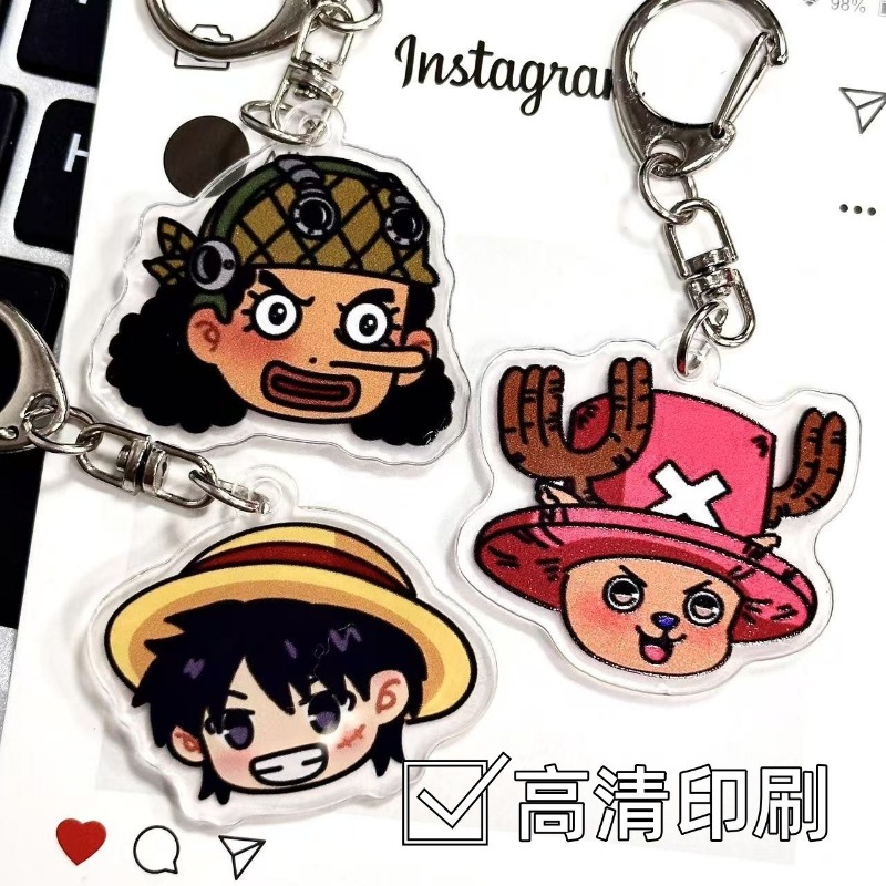 Luffy Anime Merchandise - 원피스 애니메이션 상품 아크릴 키 체인