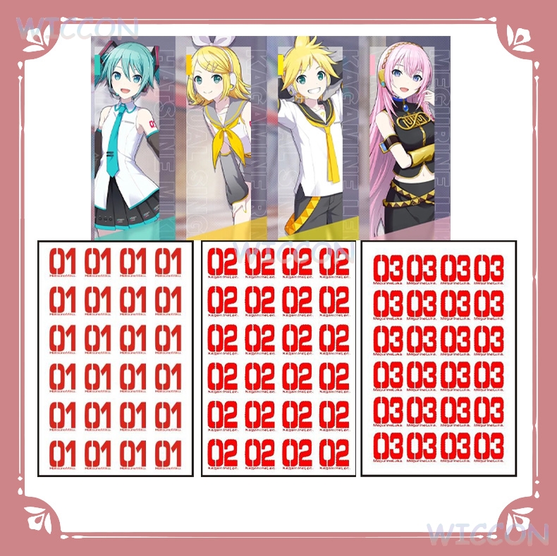 wona/타투 스티커 팔 방수 임시 미쿠쿠 카가미린 렌 - Anime Merchandise In Japanese 리뷰 및 가격