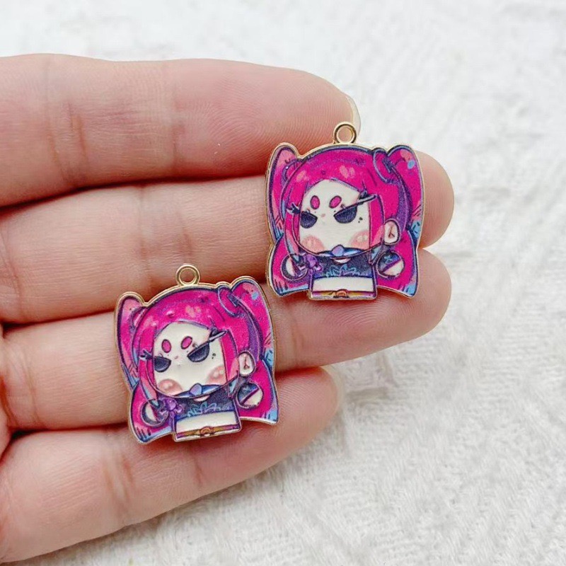 10개 만화 애니메이션 펜던트 오일 드롭 합금 DIY  - Anime Merchandise Accessories 리뷰 및 가격
