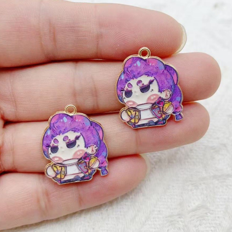 10개 만화 애니메이션 펜던트 오일 드롭 합금 DIY  - Anime Merchandise Accessories 리뷰 및 가격