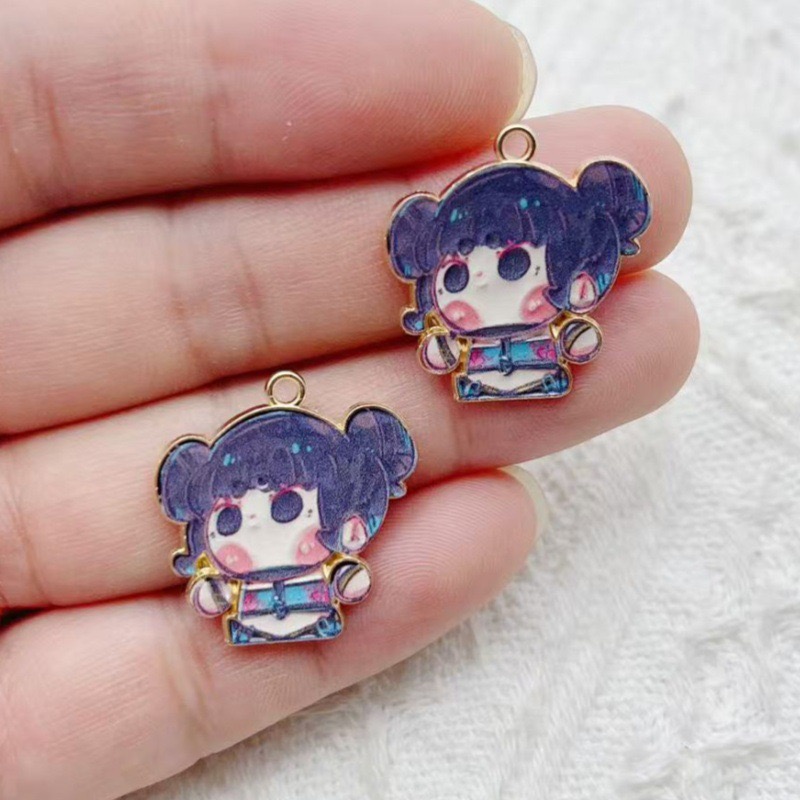 10개 만화 애니메이션 펜던트 오일 드롭 합금 DIY  - Anime Merchandise Accessories 리뷰 및 가격